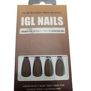 IGL Nails Plus Size Press On Nails for Narrow nails, Wide nails, Standard Nails